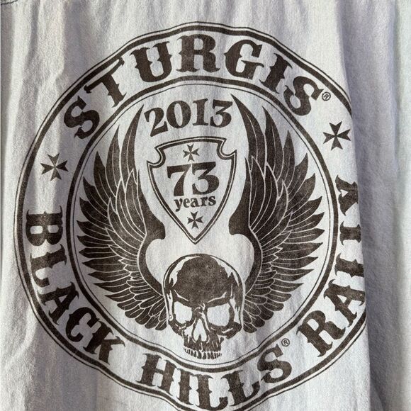 Sturgis 2013 Black Hills Rally Biker’s Club Sleeveless Denim Shirt Vest 3XL - Picture 6 of 7